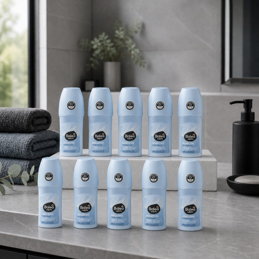 10x Balea MEN Deo Roll On Sensitive — gezinsbundel