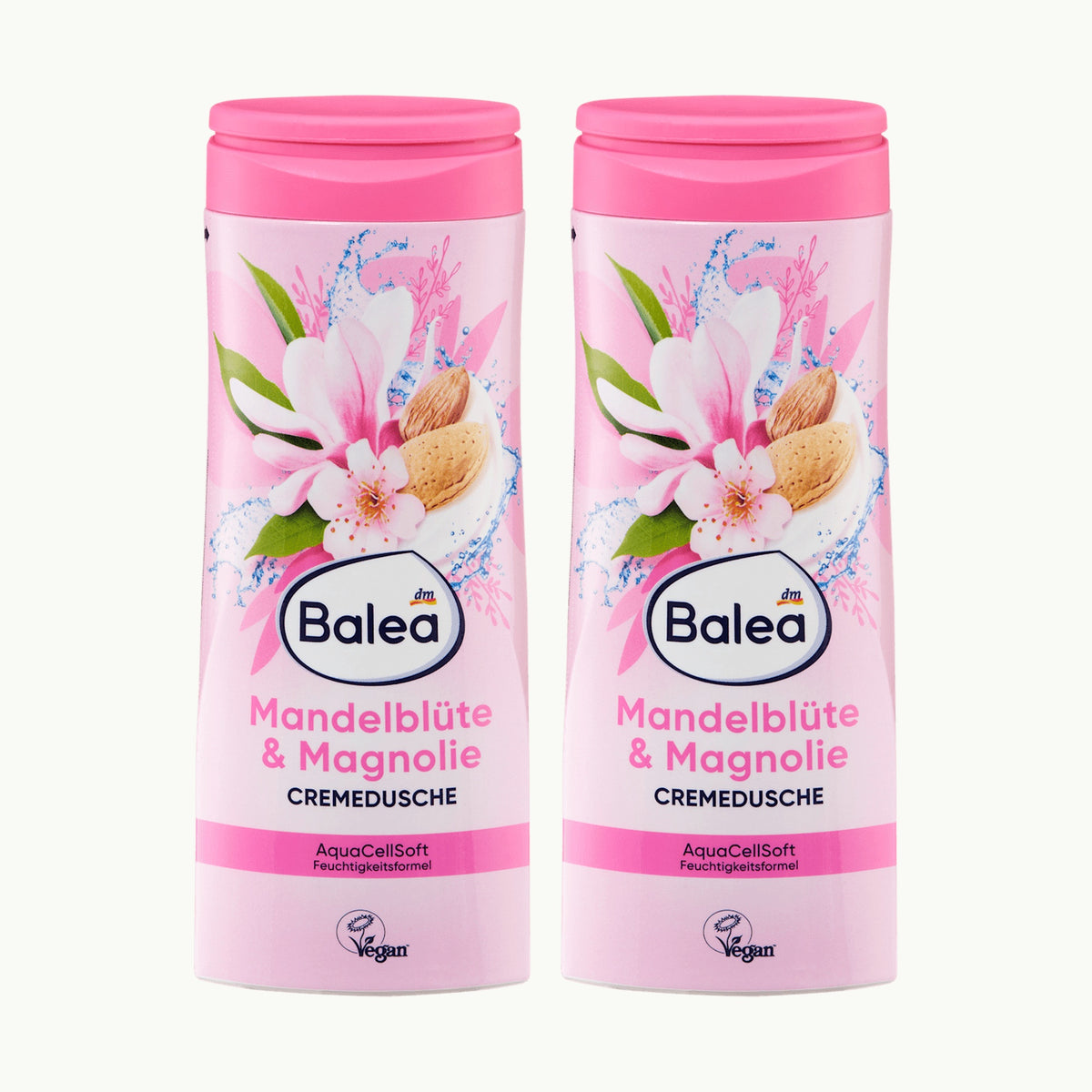 Balea Crèmedouche Amandelbloesem en Magnolia 2x 300 ml