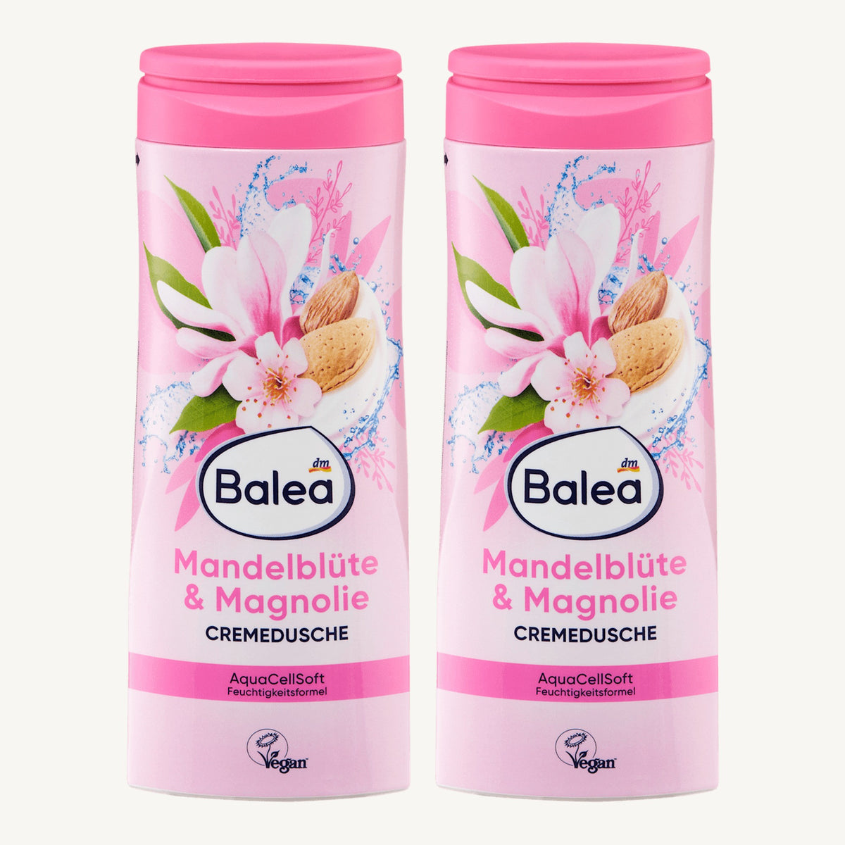 Balea Crèmedouche Amandelbloesem en Magnolia 2x 300 ml