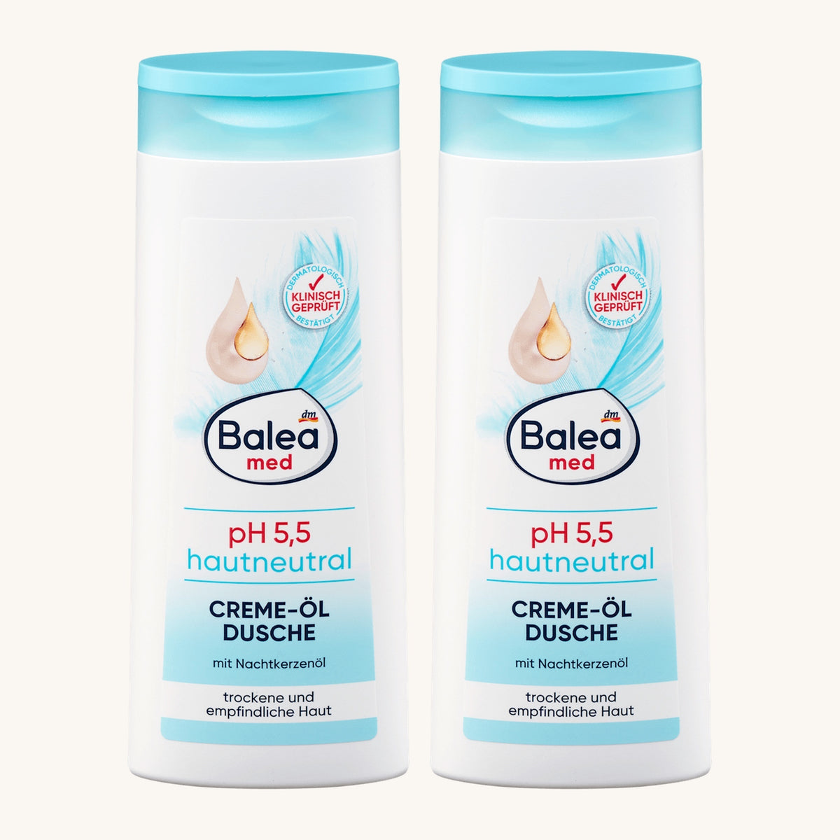 Balea med douchegel pH 5,5 huidneutraal crème-olie 2x 300 ml