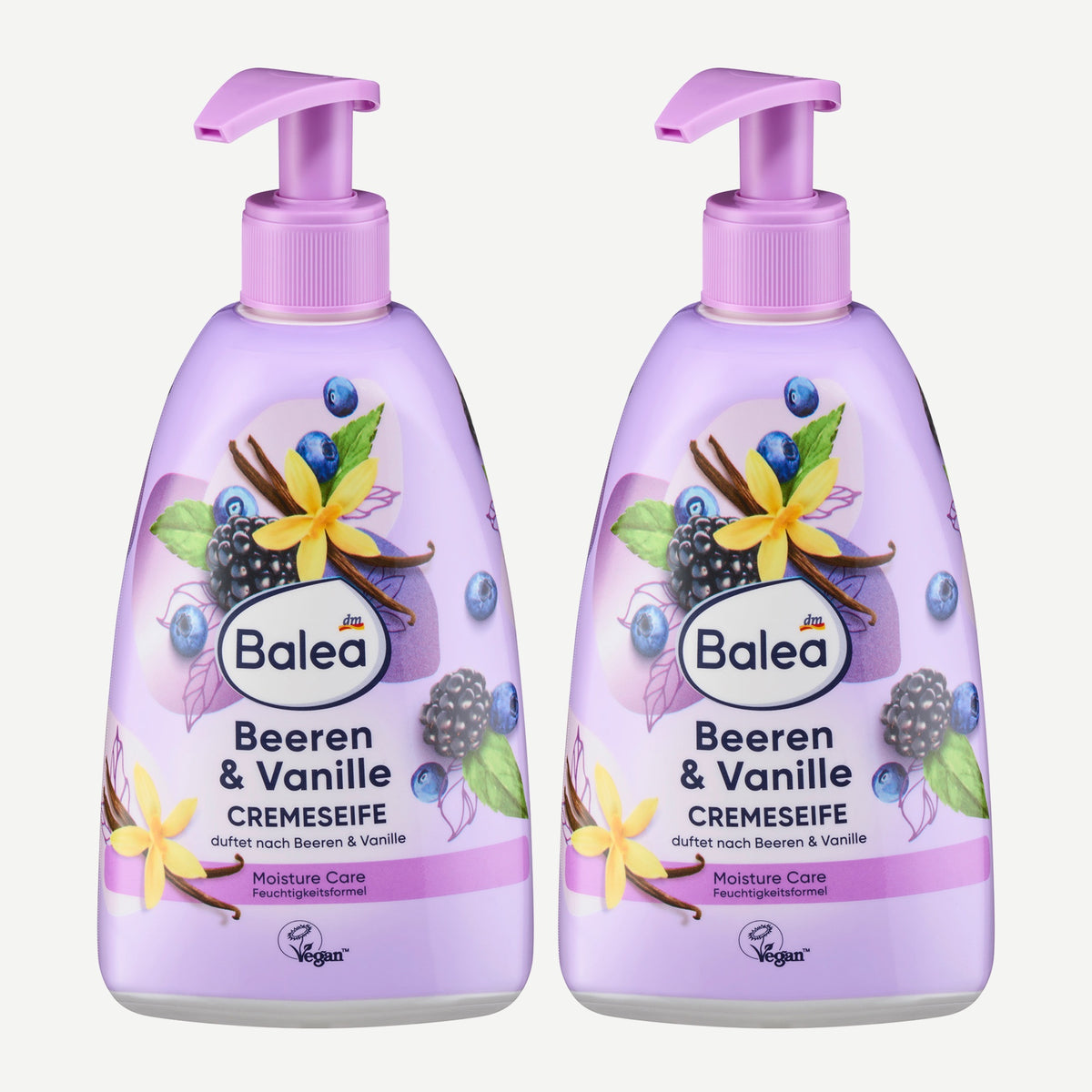Balea Crèmezeep Bessen en Vanille 2x 500 ml