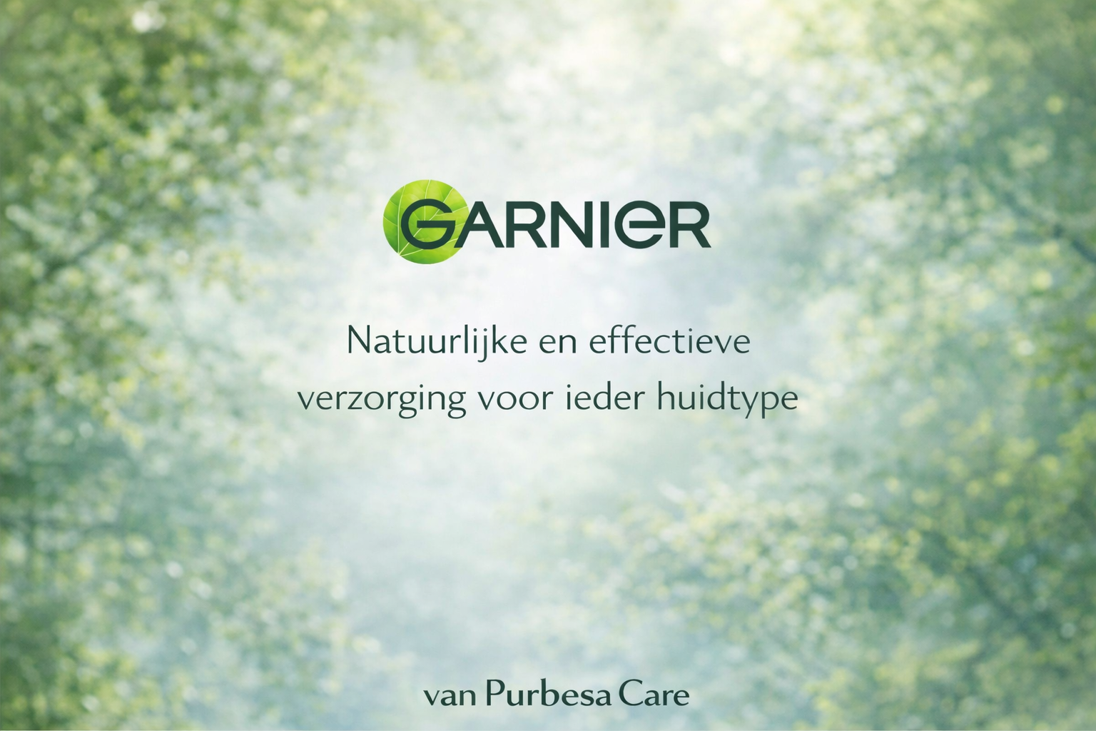 Garnier verzorgingsproducten van Purbesa Care