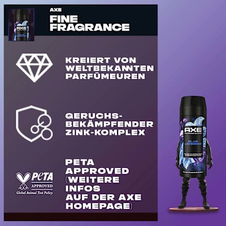 AXE Deospray Blue Lavander – afbeelding 2