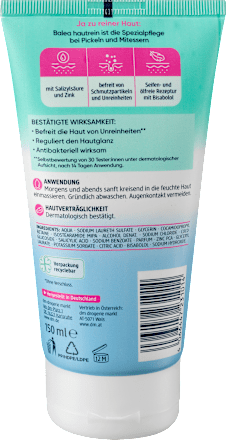 Balea Anti-Puistjes reinigingsgel Huidrein – afbeelding 2
