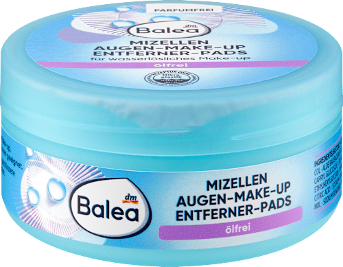 Balea Olievrije Oogmake-up Remover Pads, 50 stuks