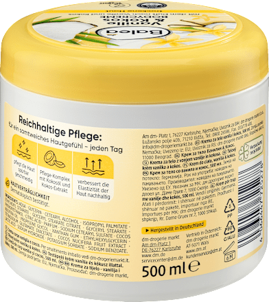 Balea bodycrème Vanille en Kokos – afbeelding 2