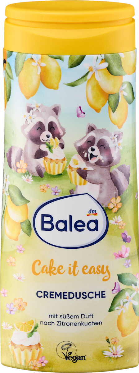 2× Balea Crèmedouche Cake it easy, 300 ml — duo-bundel
