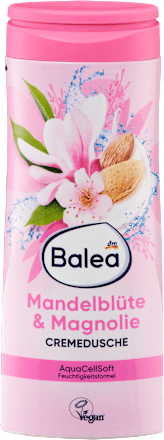 2× Balea Crèmedouche Amandelbloesem en Magnolia, 300 ml — duo-bundel