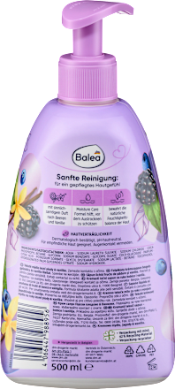 2× Balea Crèmezeep Bessen en Vanille — duo-bundel