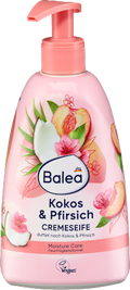 10× Balea Crèmezeep Perzik en Kokos — gezinsbundel