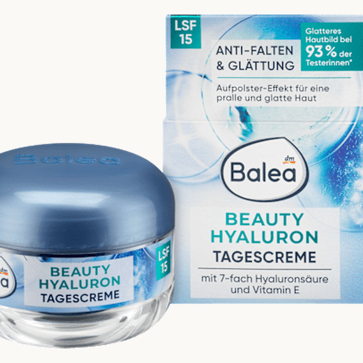 Balea Gezichtscrème Anti-Rimpel Beauty Hyaluron SPF 15, 50 ml
