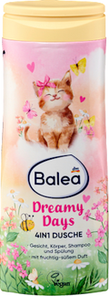 Balea Kids 4-in-1 Douchgel, Shampoo & Conditioner Dreamy Days, 300 ml
