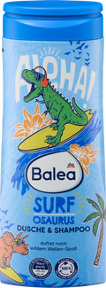 Balea Kids douchegel & shampoo 2-in-1 Surfosaurus, 300 ml