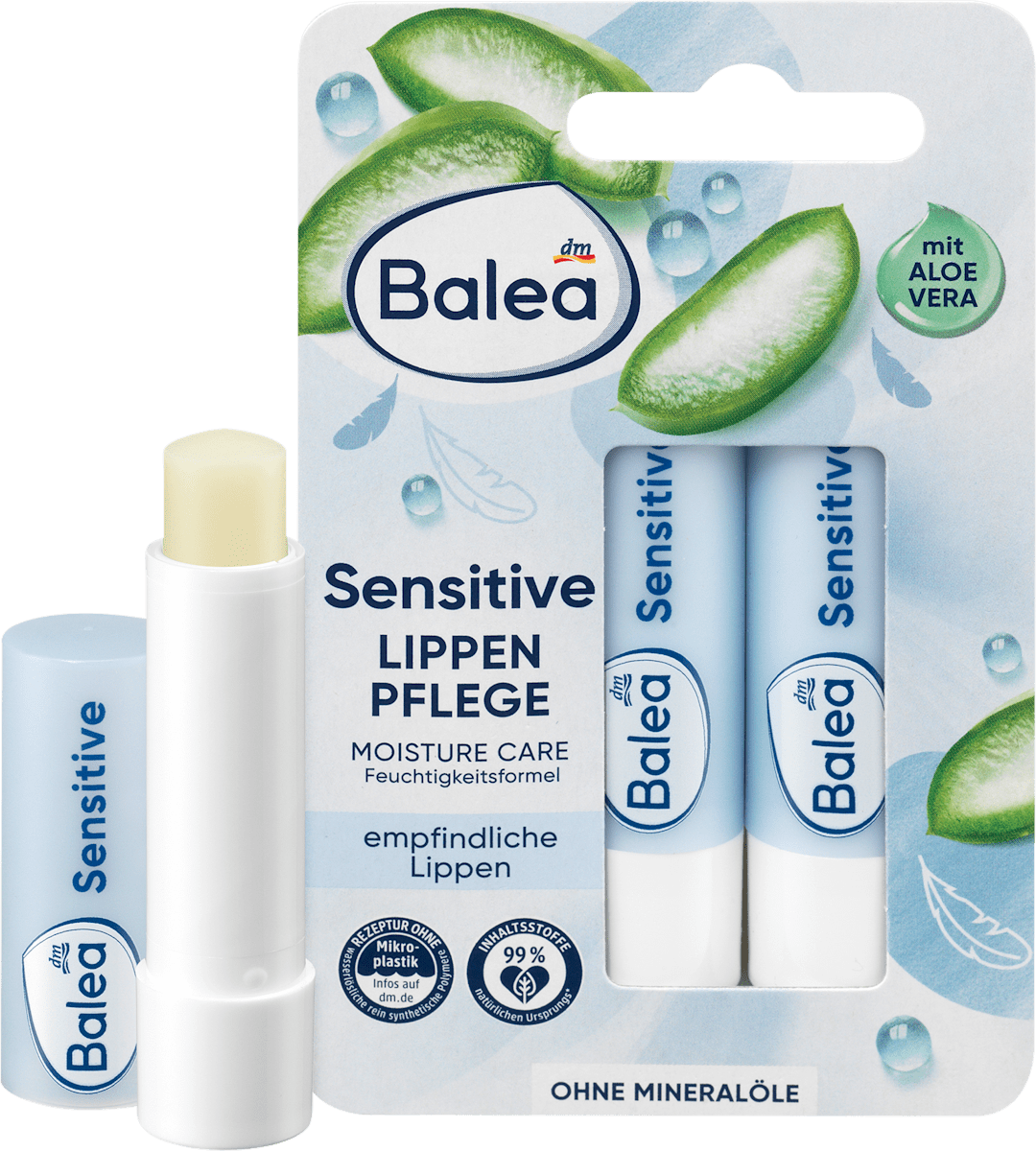 Balea lippenbalsem Sensitive, 9,6 g