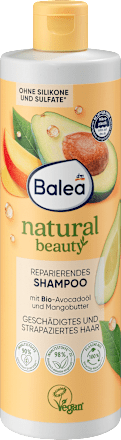 Balea Shampoo Natural Beauty Avocado-olie & Mangoboter, 400 ml