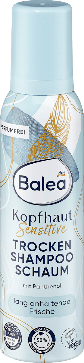 Balea droogshampoo schuim Sensitive voor hoofdhuid, 150 ml