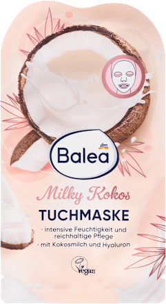 Balea sheetmasker Milky Kokos