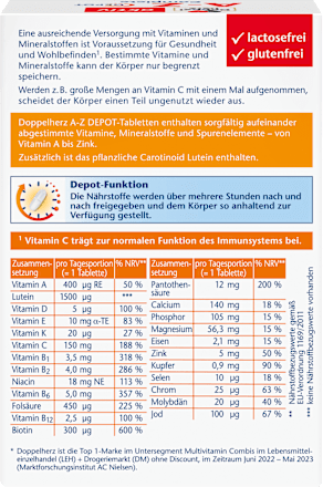 Doppelherz A Z Depot Tabletten 40 stuks – afbeelding 2