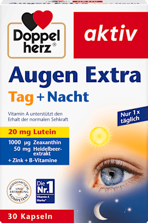 Doppelherz Ogen Extra Tag + Nacht Kapseln 30 St., 16,2 g Voedingssupplement
