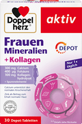 Doppelherz Frauen Mineralien + Kollagen Tabletten 30 St, 51 g Voedingssupplement