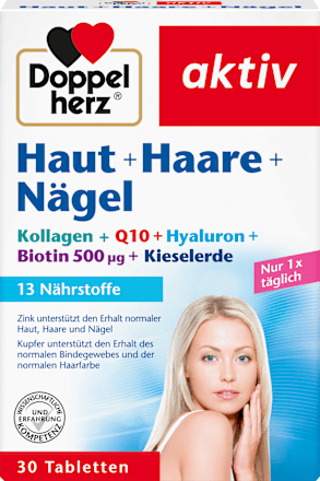 Doppelherz Haut Haare Naegel Tabletten 30 Stueck, 9 g