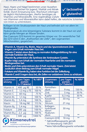 Doppelherz Haut Haare Naegel Tabletten 30 Stueck, 9 g – afbeelding 2