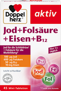 Doppelherz Jod Folsaeure Eisen Tabletten 45 st