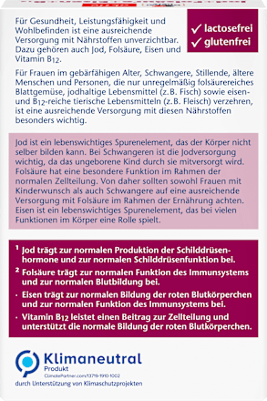 Doppelherz Jod Folsaeure Eisen Tabletten 45 st – afbeelding 2