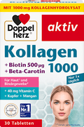 Doppelherz Kollagen 1000, Tabletten 30 St, 40,8 g Voedingssupplement