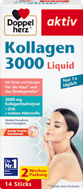 Doppelherz Kollagen 3.000 Liquid Sticks 14 St., 140 ml Voedingssupplement