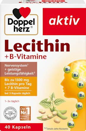 Doppelherz Lecithin + B-Vitamine Kapseln 40 St, 41,6 g Voedingssupplement