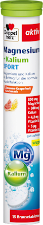 Doppelherz Magnesium Kalium Sport Bruistabletten 15 Stueck, 99 g