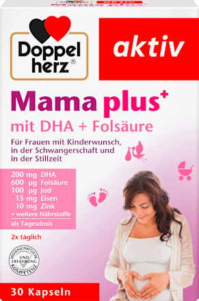 Doppelherz Mama Plus, Kapseln 30 St., 38,4 g Voedingssupplement