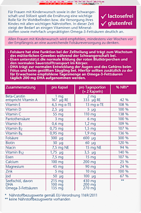 Doppelherz Mama Plus, Kapseln 30 St., 38,4 g Voedingssupplement – afbeelding 2