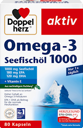 Doppelherz Omega 3 Visolie 1000 Capsules 80 stuks