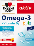 Doppelherz Omega-3 + Vitamin D3 Kids Kautabletten 27 St, 35,1 g Voedingssupplement