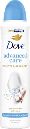 Dove Antitranspirant Deospray Katoen & Zeemineralen, 150 ml