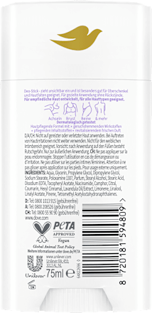 Dove Deostick Whole Body Lavendel & Kamillegeur, 75 ml – afbeelding 2