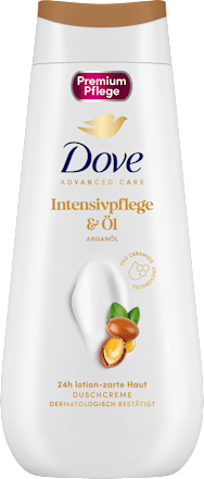 Dove Douchecrème Advanced Care Intensivpflege & Olie, Arganolie, 225 ml