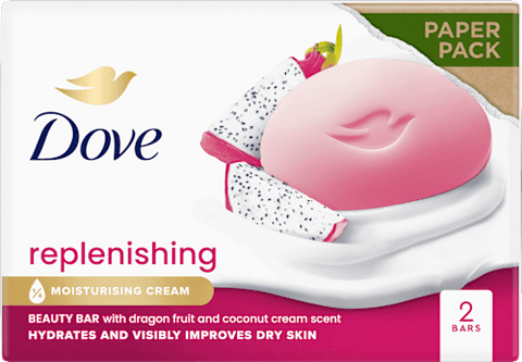 Dove Zeepbar Drakenvrucht, 2 x 90 g