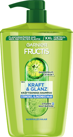 Garnier Fructis Shampoo Kraft & Glans, 1.000 ml