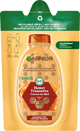 Garnier Shampoo Honing Navulverpakking, 250 ml