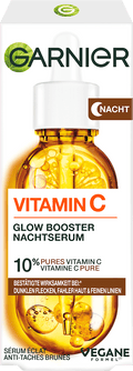 Garnier Skin Active Glow Booster Nachtserum met Vitamine C & Hyaluronzuur, 30 ml