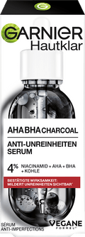 Garnier Skin Active Anti-onzuiverheden Serum AHA + BHA met Houtskool, 30 ml