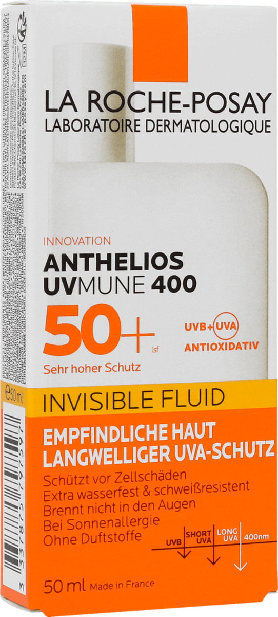 La Roche-Posay Anthelios UVMUNE 400 Invisible Fluid SPF 50+, 50 ml