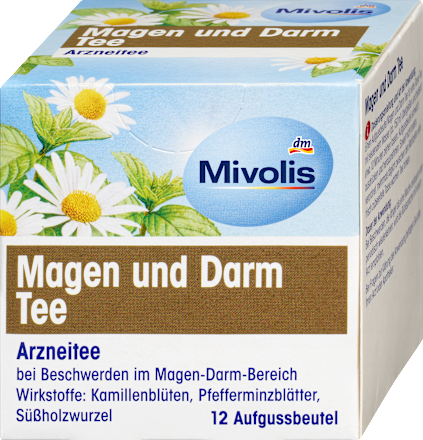 Mivolis Arzneitee Magen en Darm Tee 12 Beutel