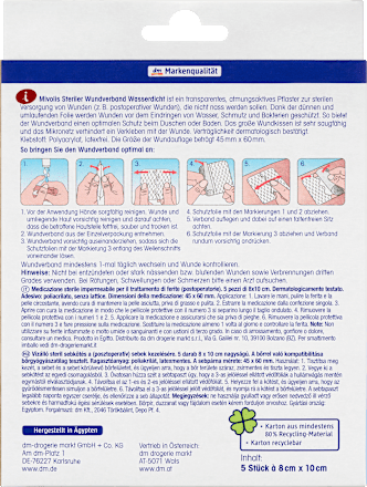 Mivolis Steriler Wundverband Wasserdicht – afbeelding 2