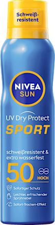 Nivea Sun Sonnenspray Aerosol Uv Dry Protect Sport, SPF 50, 200 ml