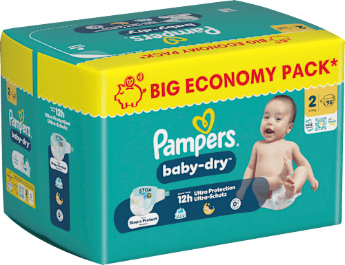 Pampers Baby Dry Windeln Gr 2 4 8 Kg Big Pack – afbeelding 2