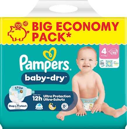 Pampers Baby Dry Windeln Gr 4 9 14 Kg Big Pack
